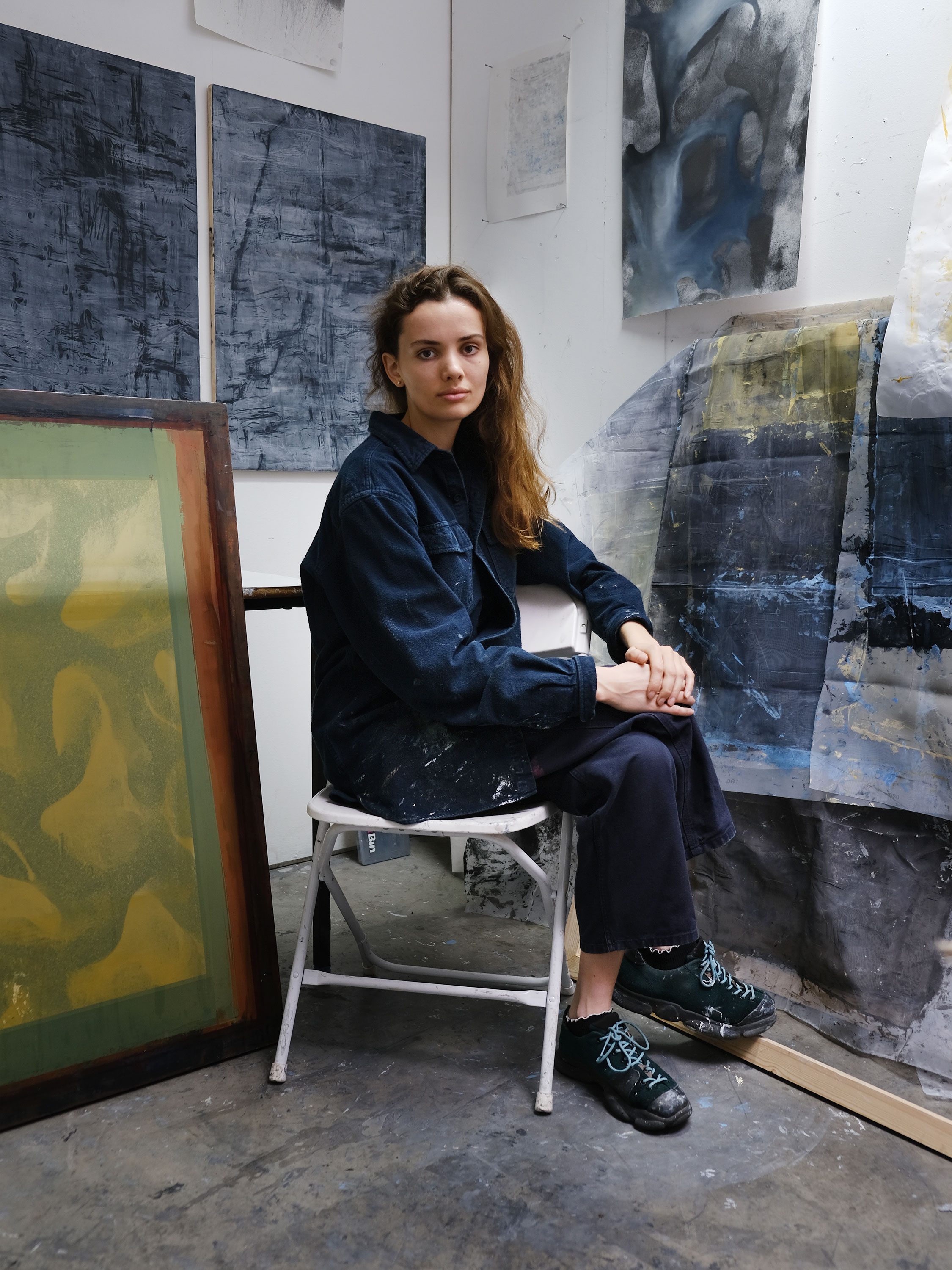 Caroline Coolidge in her studio